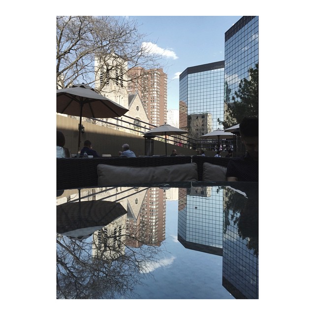 glass tables are sky mirrors...