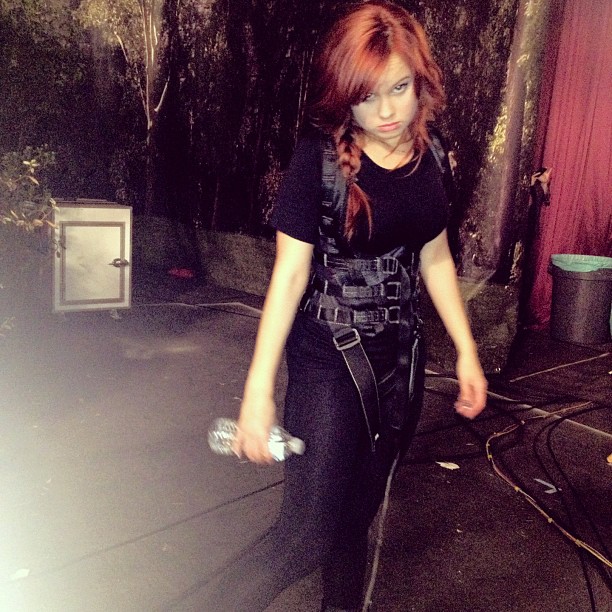 They were calling me Lara all day on set. #TombRaiding #NotReally #SitcomStunts...