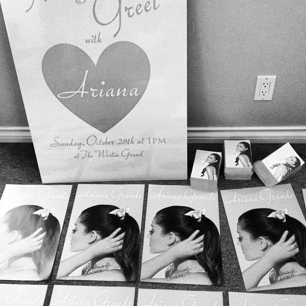 Been signing things all day for the meet & greet tomorrow. I'm so excited to mee...