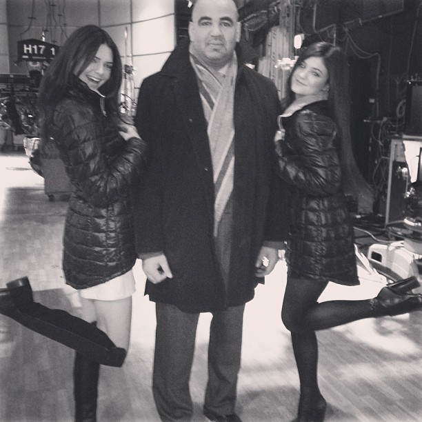 Just wrapped Good Morning America with Ken..oh and this is Drew our protector :)...