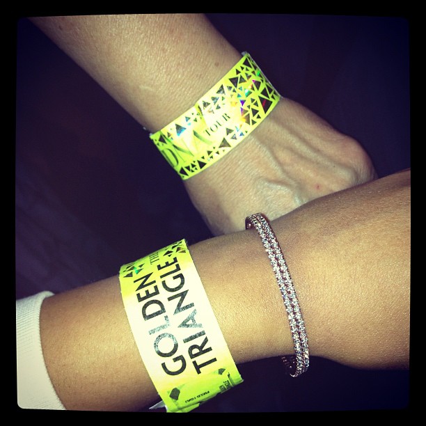 Right in front of the stage with momma #madonna...