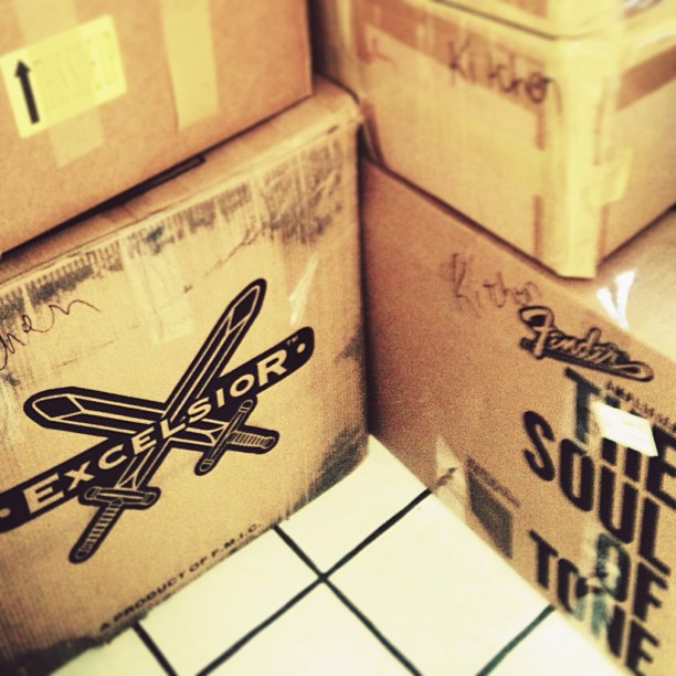When musicians move......