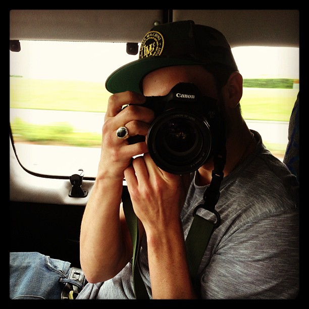 Jones in the car being his usual artsy self @JonesCrow...