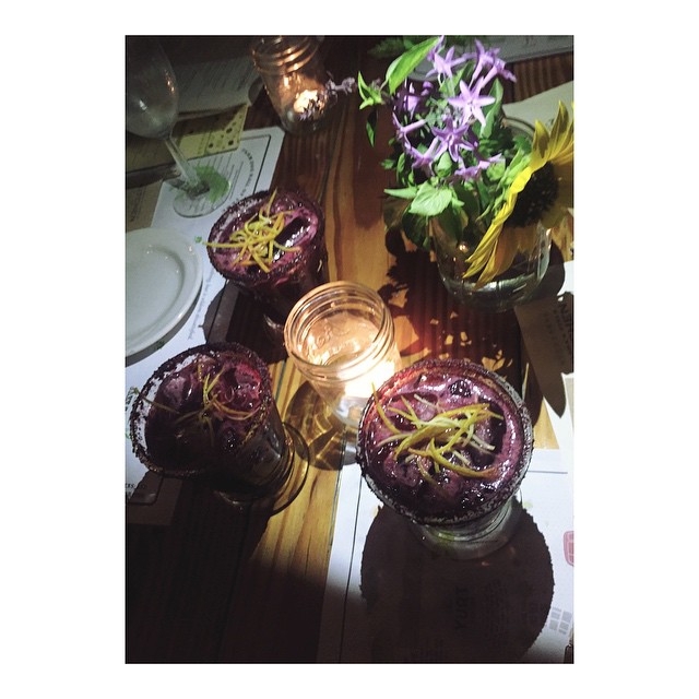 dinner on a farm...