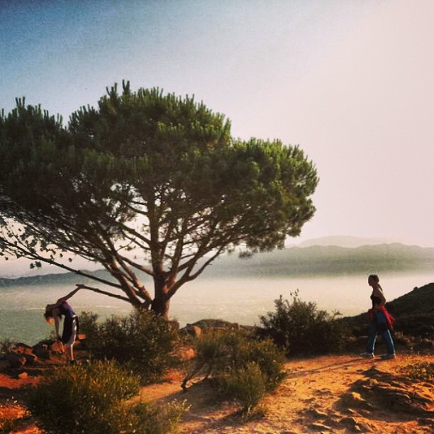 One time Alyson + I hiked to the top of the universe, or at least Los Angeles. O...