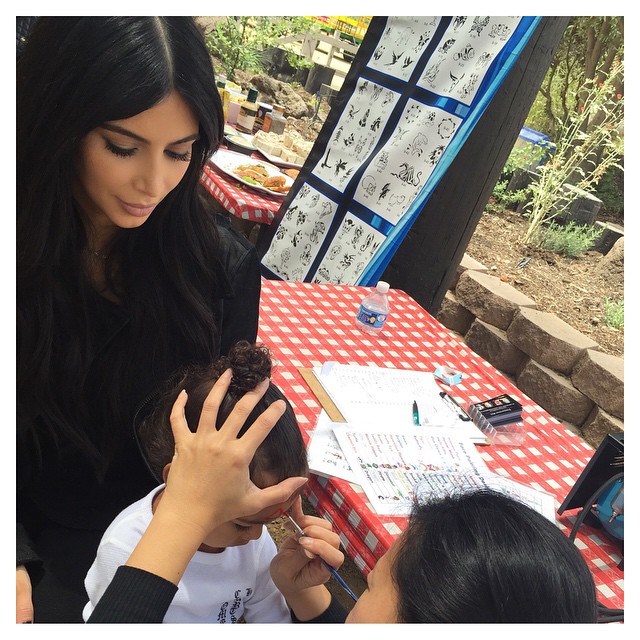 Face painting at the farm today!...