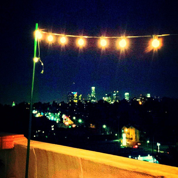 All over this city tonight...