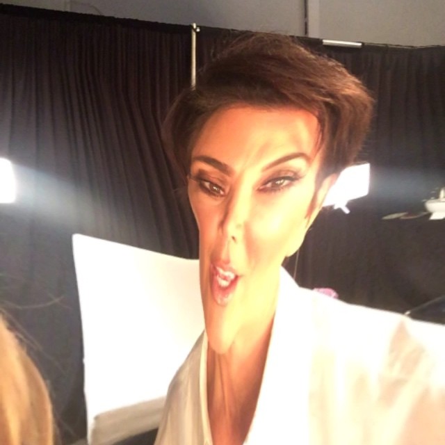 Leave it @krisjenner to be in her own little corner....