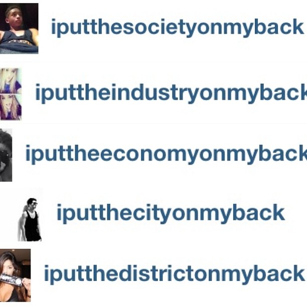 We puttin everything on our back...