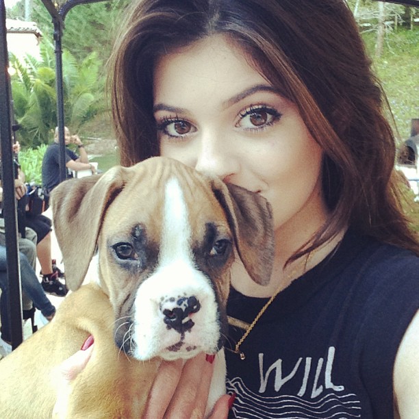 Selfies with the new addition to the family ...