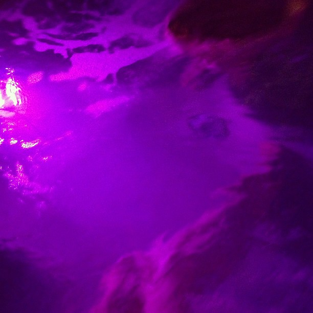 This is a picture of a hot tub/the galaxy....