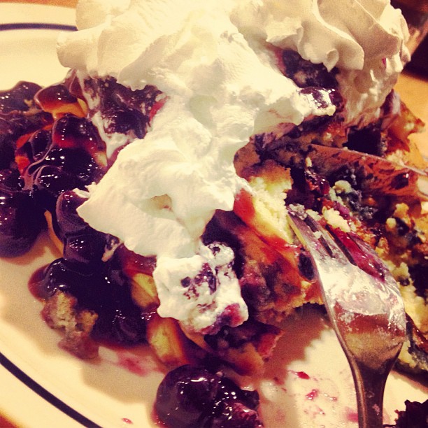 Blueberry pancake casserole situation....
