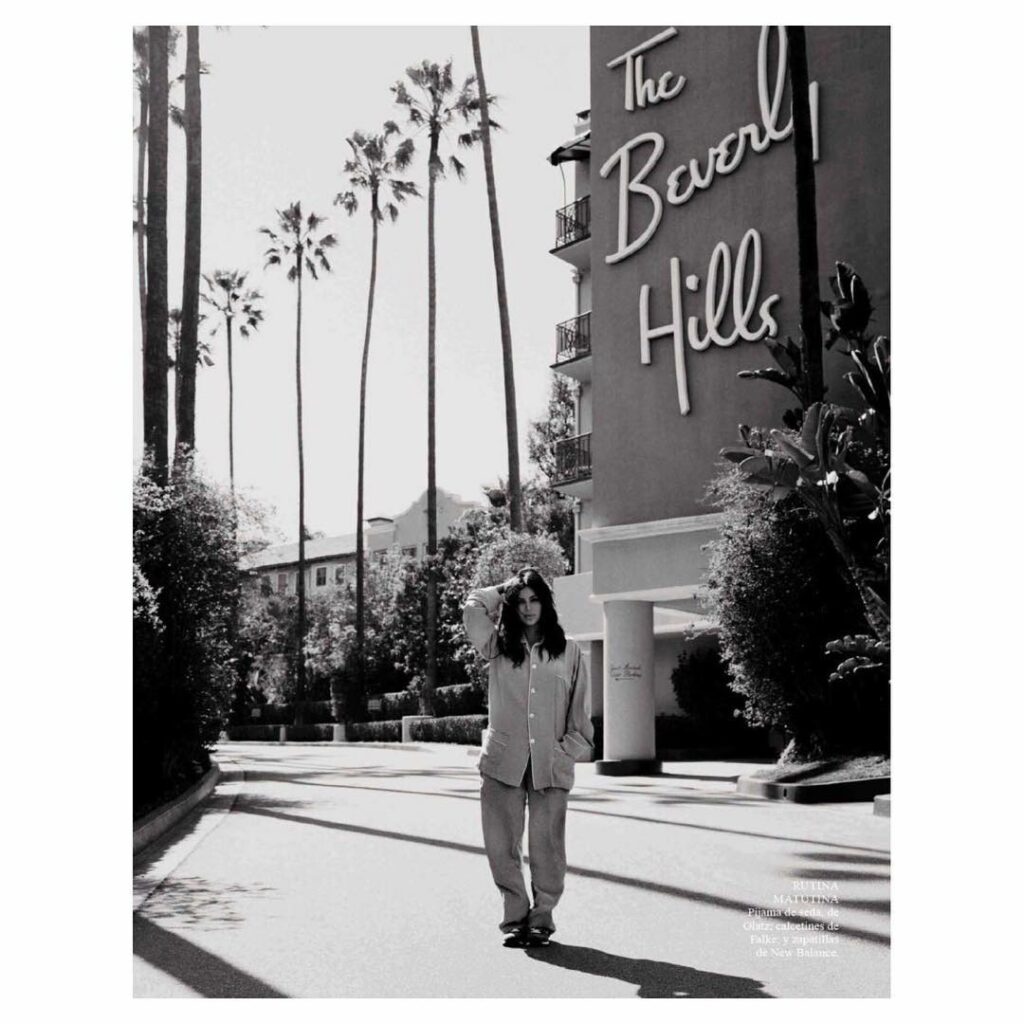 We shot this @VogueSpain shoot at my fave hotel the Beverly Hills Hotel! Pajamas...