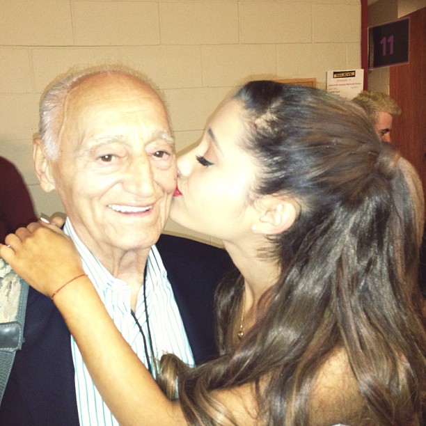Me & Grandps backstage.. About to go on soooooooon #Believe #jacksonville...