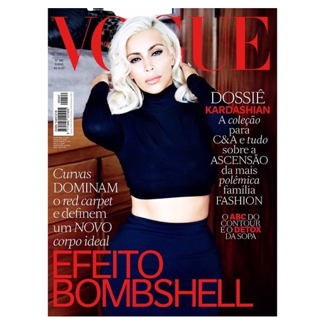 Had to capture my blonde moment for @VogueBrasil  @EllenVonUnwerth @Makeupbymari...
