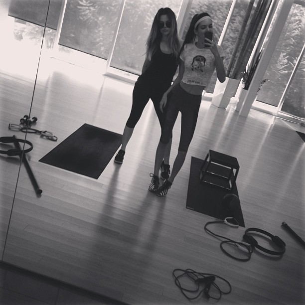 KhloMoney and Kenya getting it in in the gym, stunna style!...