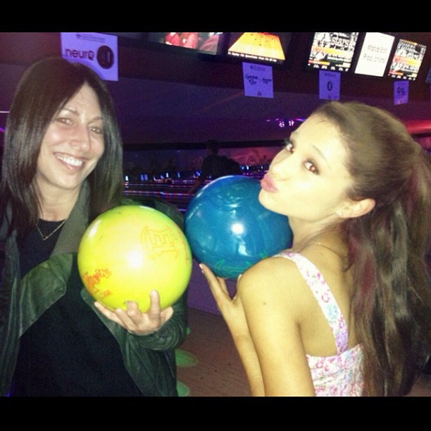 Bowling earlier w my amazing a&r rep Wendy. :) Words can't describe how thankful...