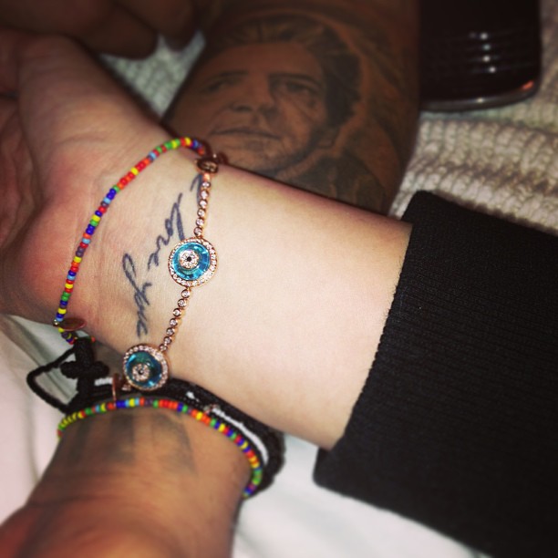 BFF bracelets with my brother @robkardashian. @kourtneykardash where you at??...