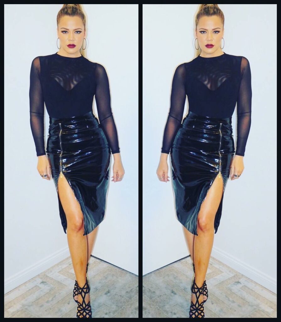 Kocktails with Khloé tonight on FYI!  my beat face, burgundy lip and pony tail b...