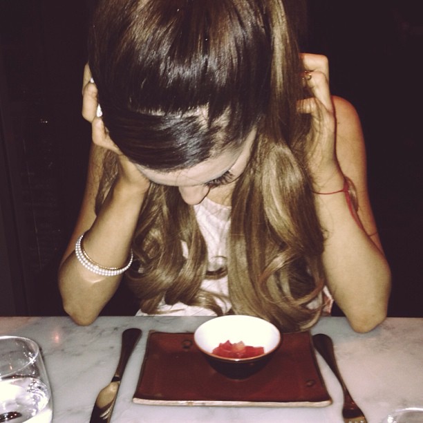 Literally craving watermelon all day and I order it at dinner and THIS tiny thin...