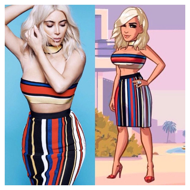 Love this Balmain look in Kim Kardashian Hollywood Game!...