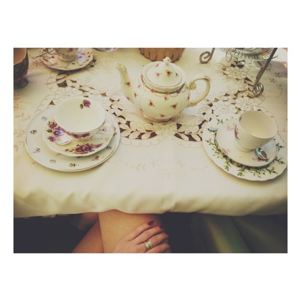 tea party with @princesspiamia...