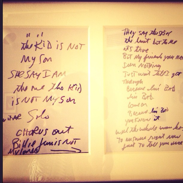we went to the same studio Michael Jackson(!!!!!!!!) wrote Billie jean in and th...