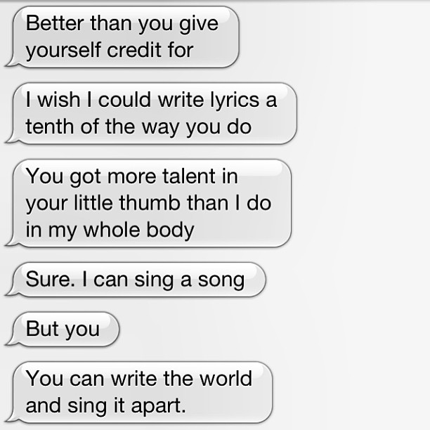 When your writing partner is your most honest critic, but also your most sincere...