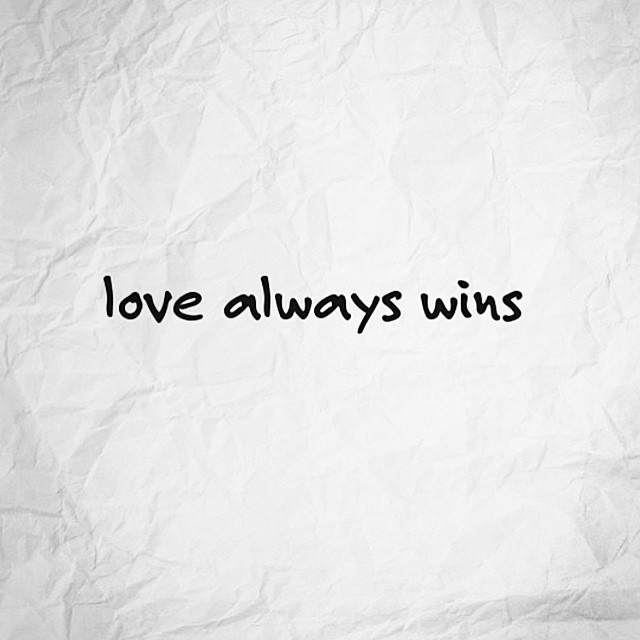 Love wins!! Love is love!!! #Equality ...