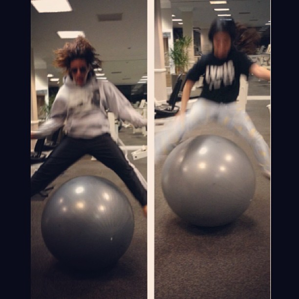 *bounces on gym equipmemt* *checks for abs* @dinahjane97...