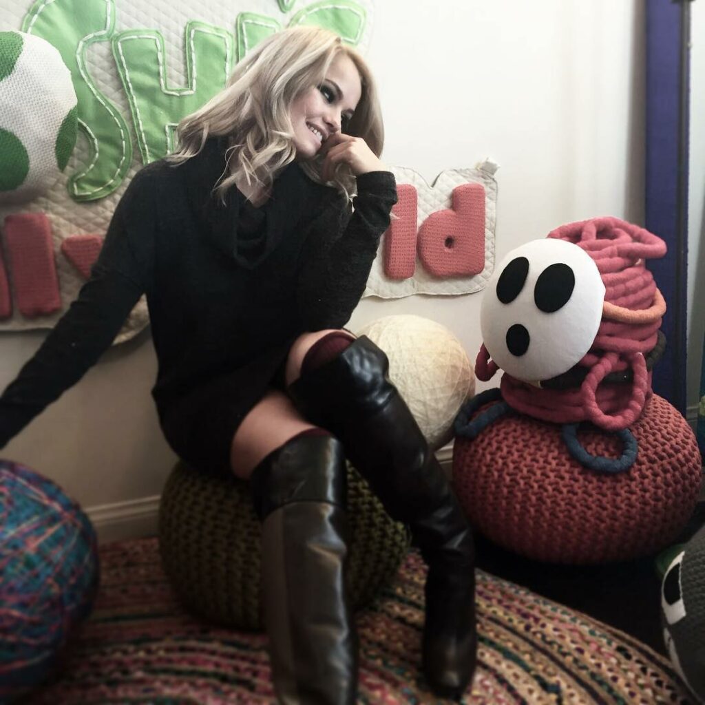 omg my favourite character is even cuter in yarn. shy guy making me bashful // m...