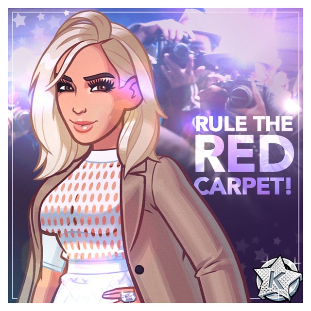I love my blonde character in Kim Kardashian Hollywood! I'm playing now who's pl...