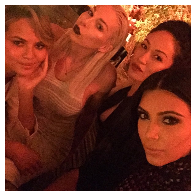 Girl time in Cannes last night @chrissyteigen @joycebonelli @steph_shep...