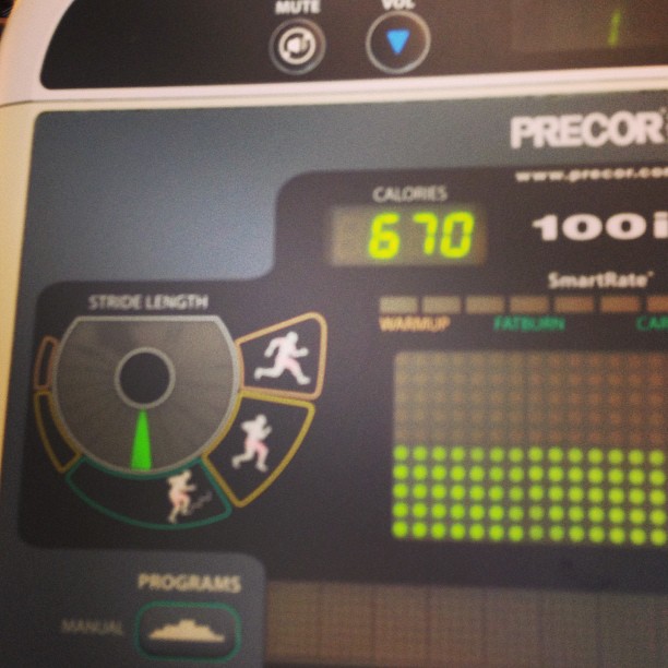 My cardio has been on fuego! Got to step up my weight game....