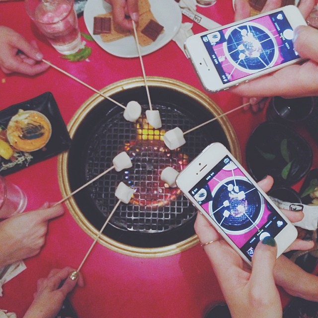 Table s'mores. #instagraham...