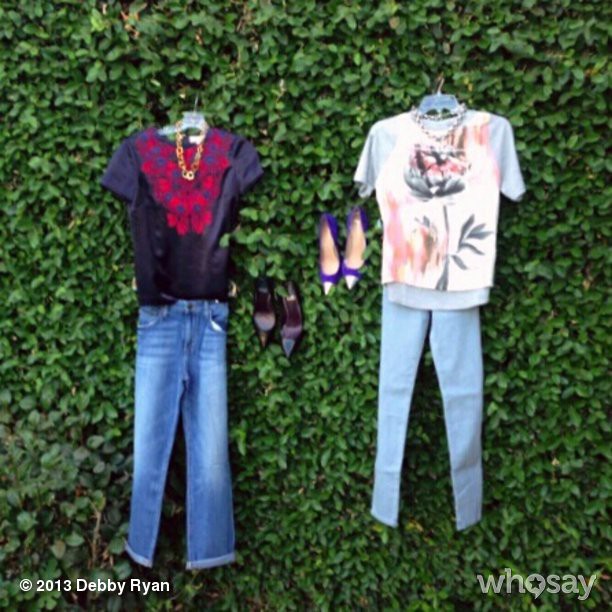 I'm feeling jeans and t-shirt look tomorrow! Should I go with 
L: @ToryBurch sil...
