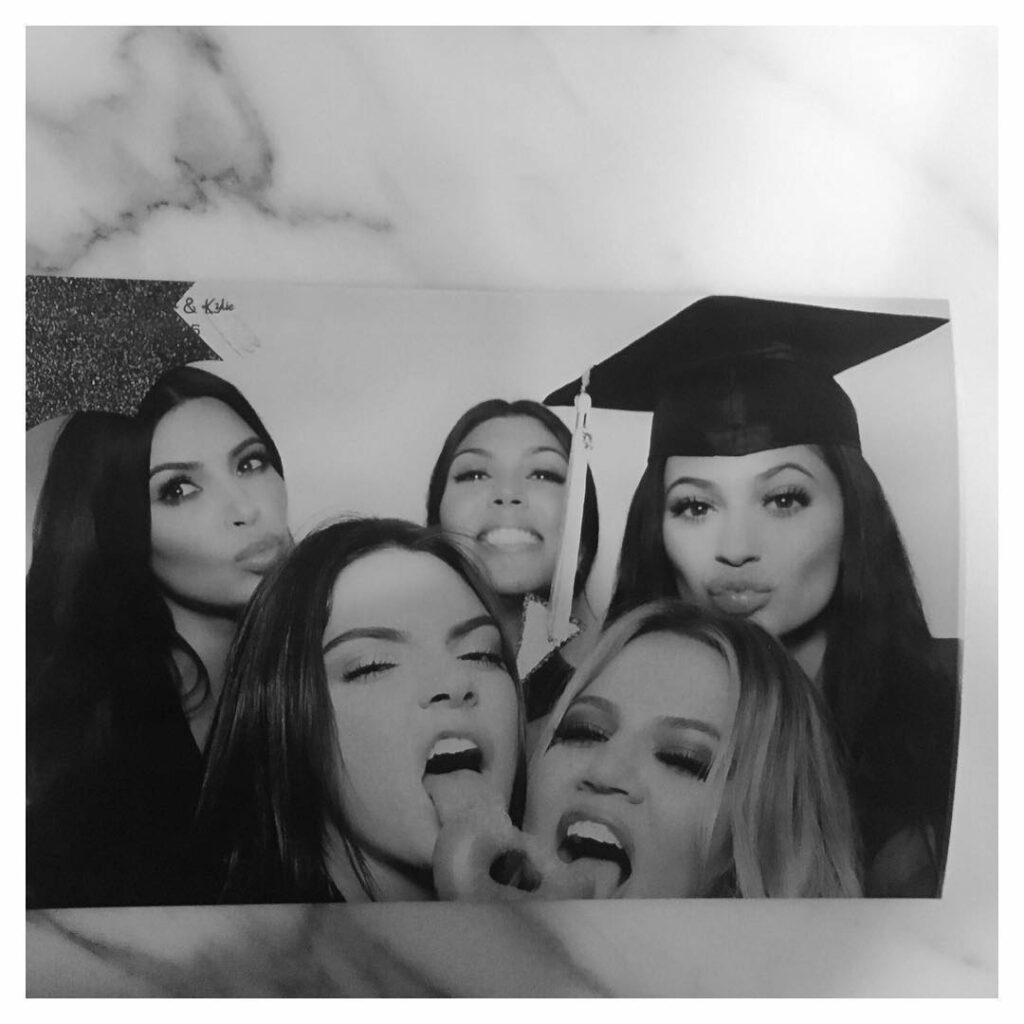 Graduating class of 2014 & 2015!  Congrats @kendalljenner & @kyliejenner for gra...