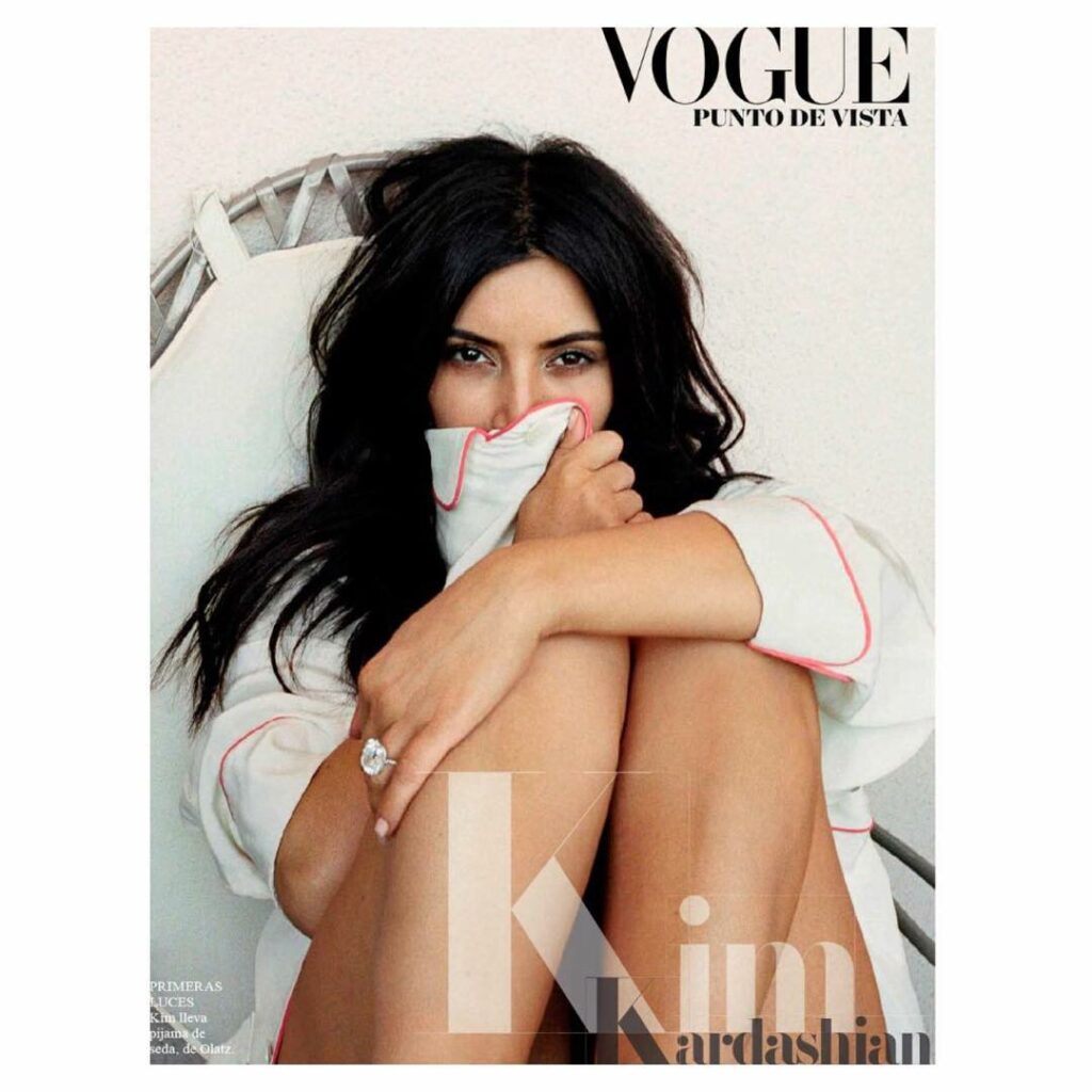 @VogueSpain #KimNoFilter...