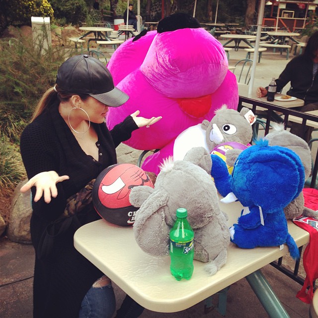 I talk to animals.... Stuffed animals...