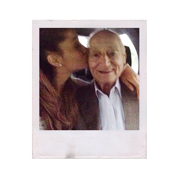 yet another to add to the "me kissing Grandpa on the cheek" collection...
I love...