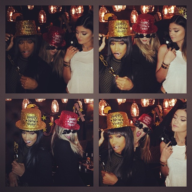 NYE @theeforevermalika @kyliejenner...