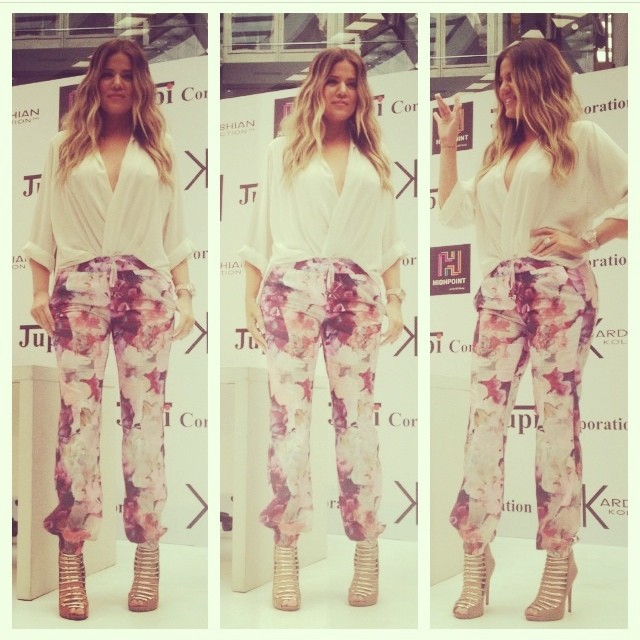 My look today: H&M blouse, Kardashian Kollection pants, Kardashian Kollection he...