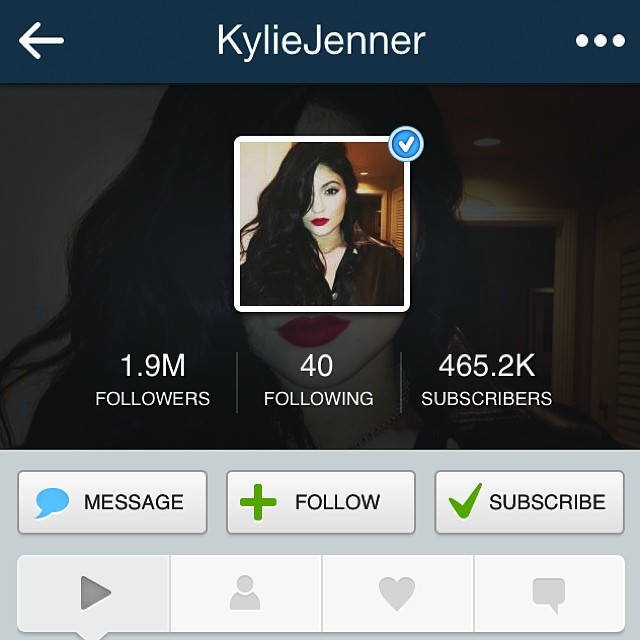 Get keek in the App Store and follow me!!! @kyliejenner...