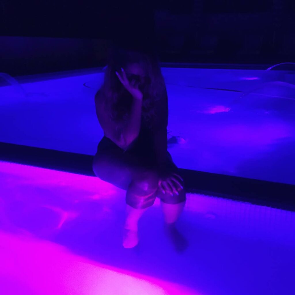 Currently!! Happy birthday jordy. First night in my new pool ...
