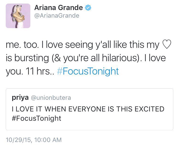 11 hours. my heart!!!!!!!!!!!!!! I've been pacing for 24 hours. #FocusTonight...