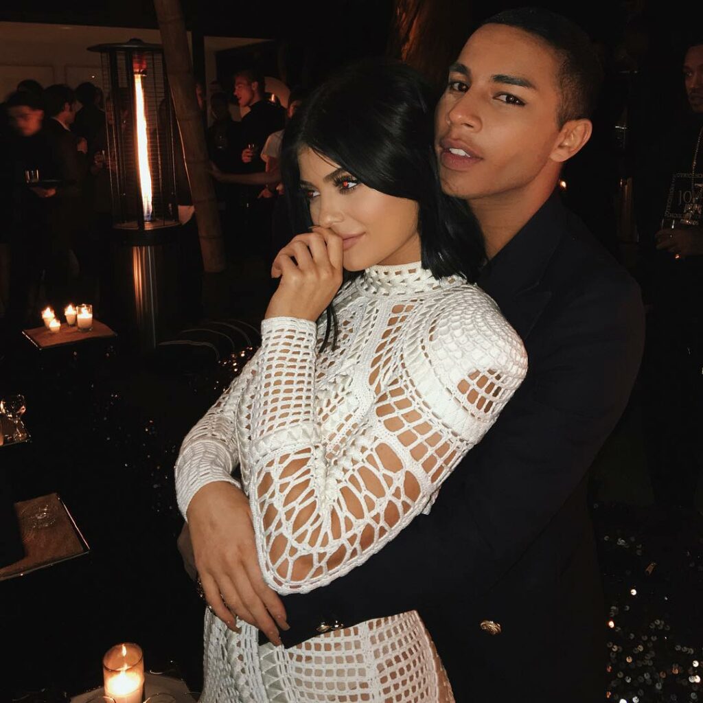 I love you @olivier_rousteing thank you for this beautiful dress...