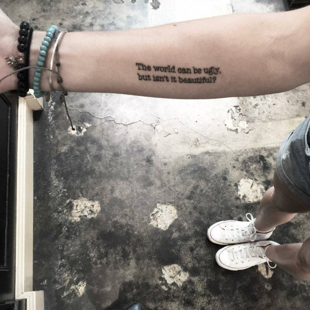 strangers wearing messages...