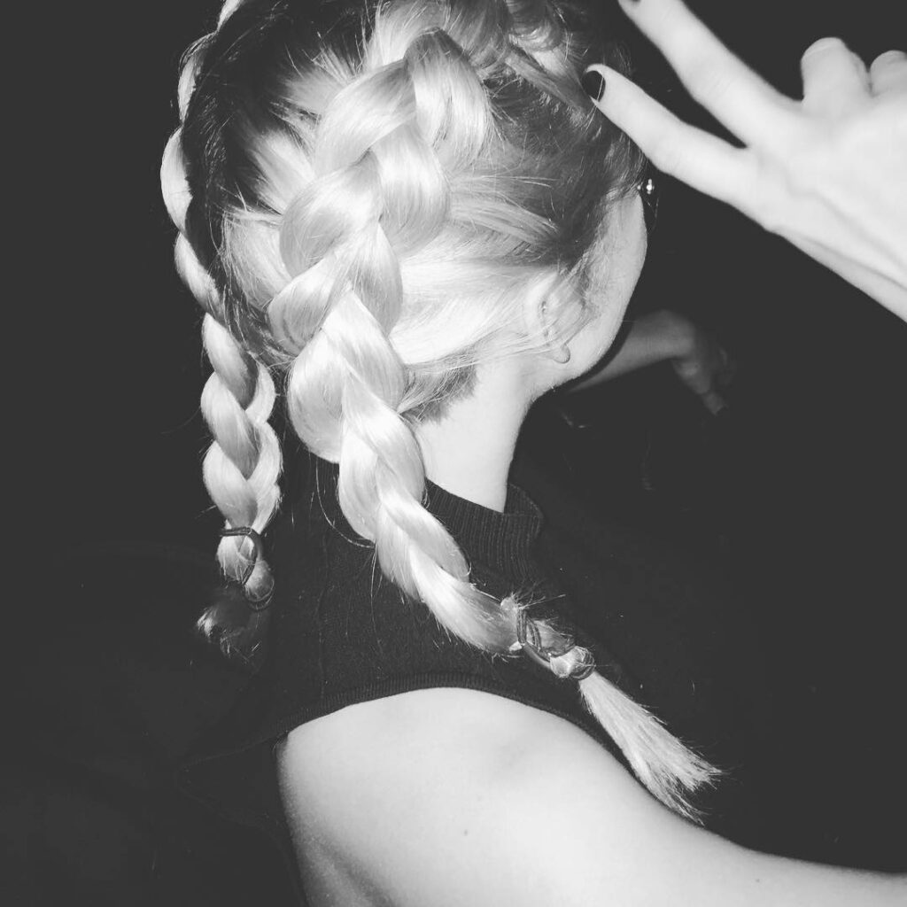 when your friends play with your hair...