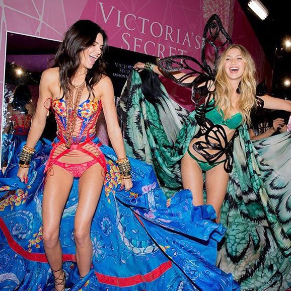 My Victoria Secret super models @kendalljenner @gigihadid!!! Dreams do come true...