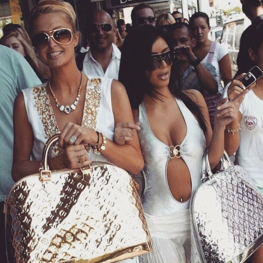 #FBF to monokinis, belly rings  & huge metallic bags @parishilton ...